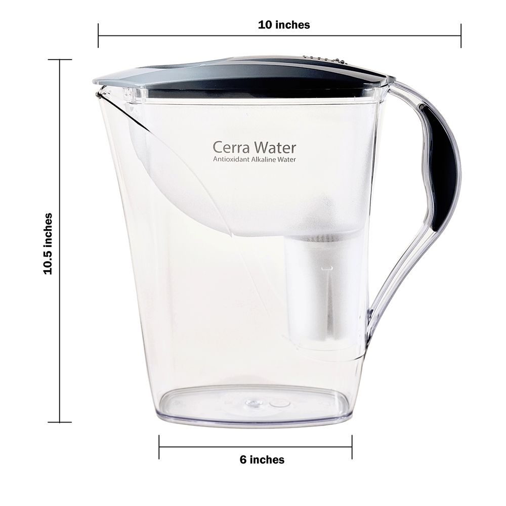 Cerra Water Alkaline Water Pitcher [New Model] [661799722858
